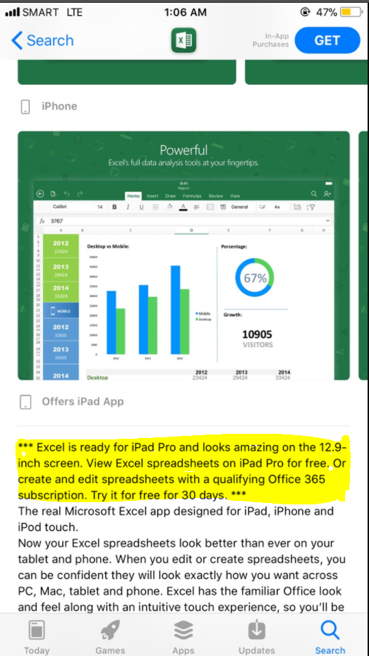 Can't no longer edit Excel iPhone app? - Microsoft Q&A