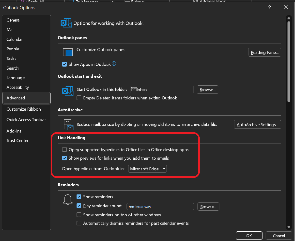 why are all my email links in outlook suddenly opening in Edge ...