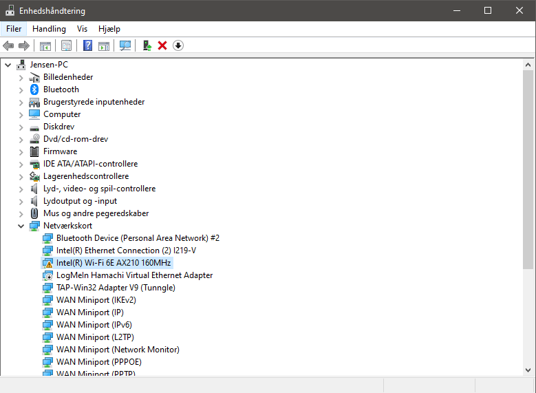 Code 43 and Wi-Fi adapter. Works for a few seconds in device