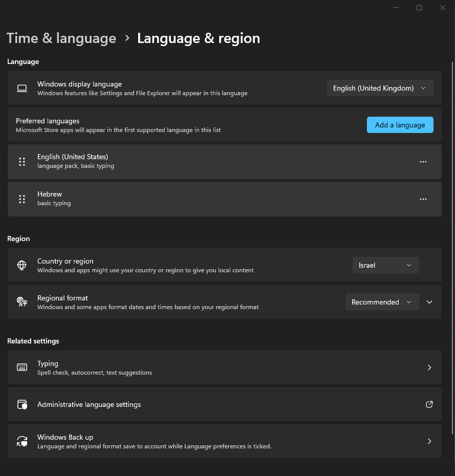 Missing Keyboard Layout In Language&Region Settings - Microsoft Q&A