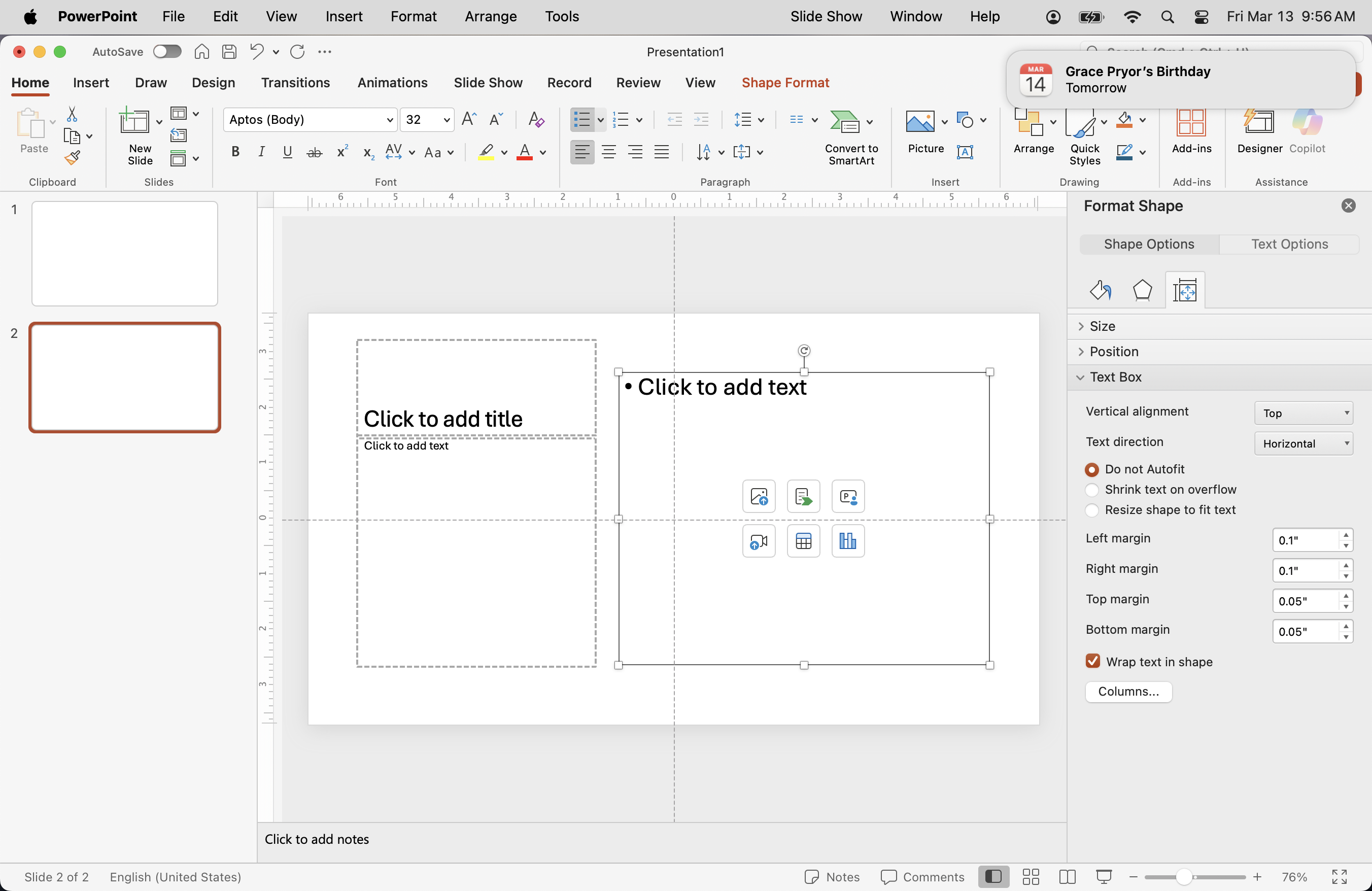How turn off AutoFit in PPT on macOS? - Microsoft Q&A