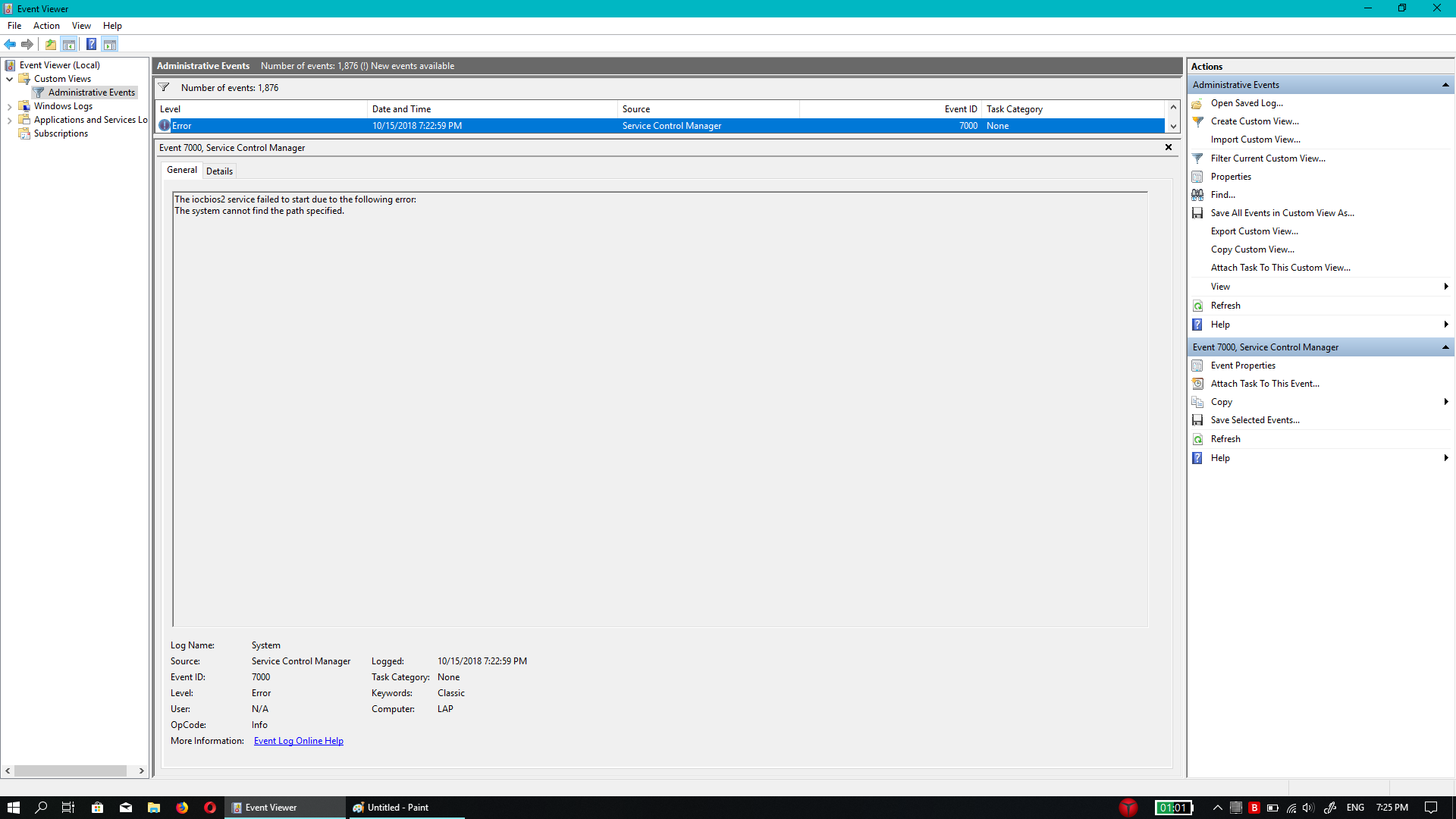 Service Control Manger Error ID 7000 & 7001 - Microsoft Q&A