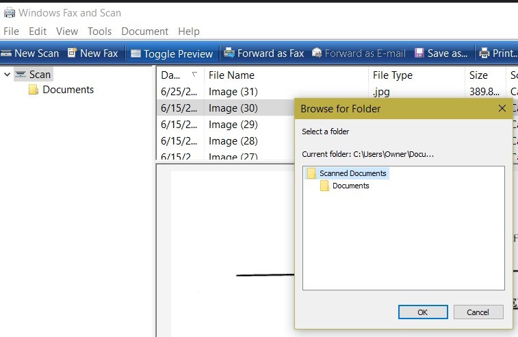 Windows Fax & Scan doesn't allow me to browse for folders - Microsoft Q&A