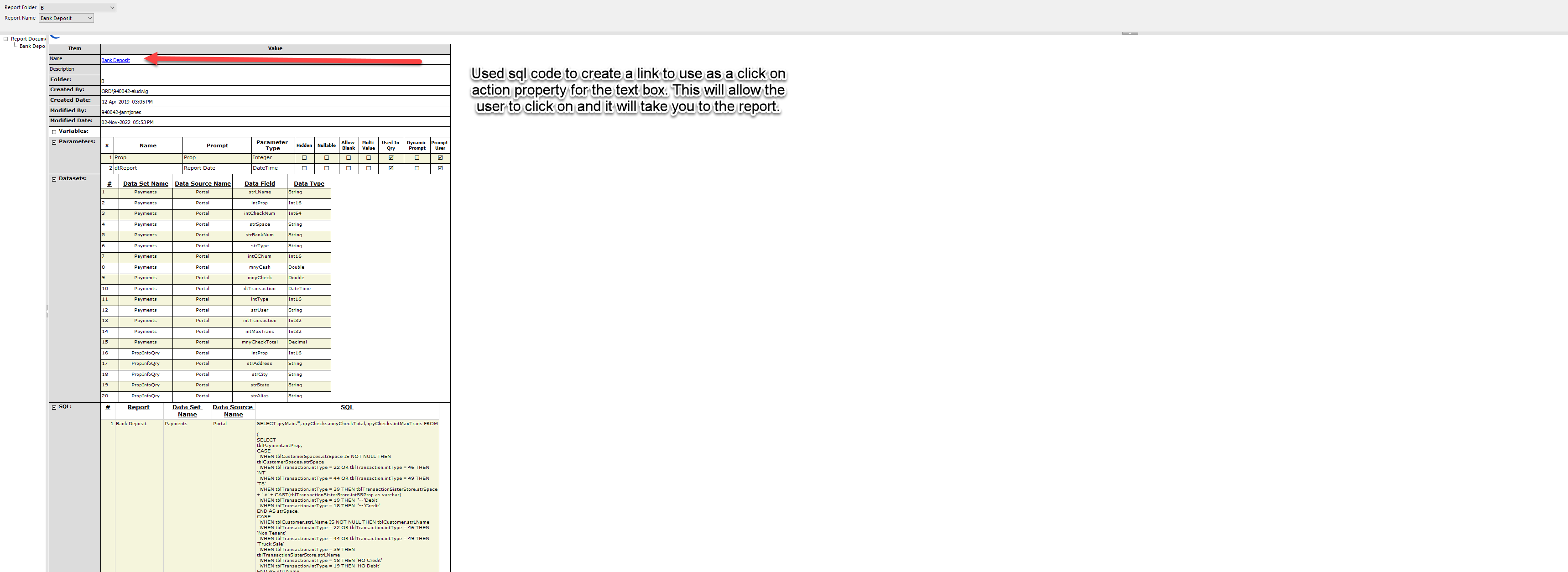 I have ssrs report of all the reports on the report Server what i need ...