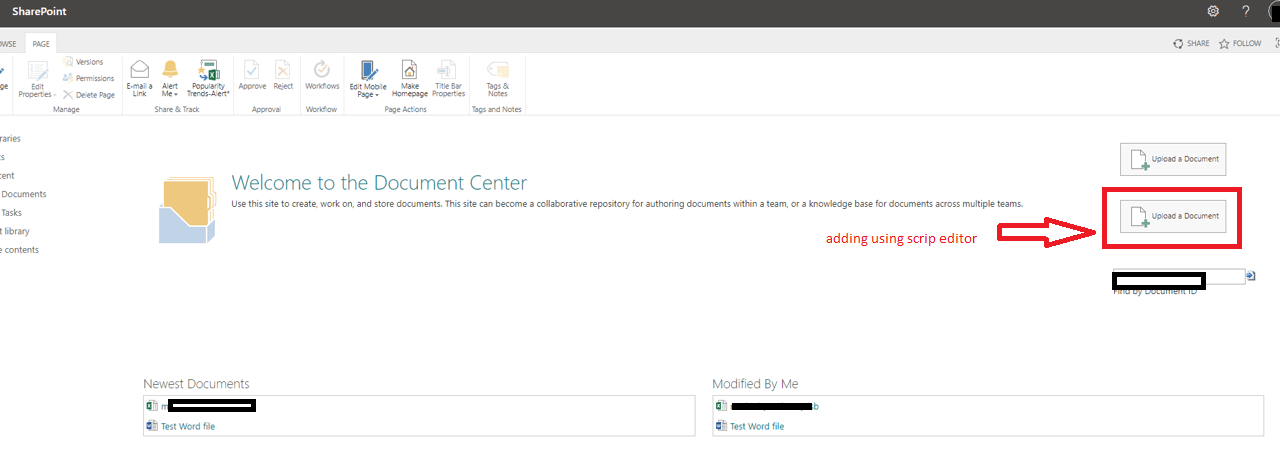 Microsoft Sharepoint Document Library Upload Portal will not load ...
