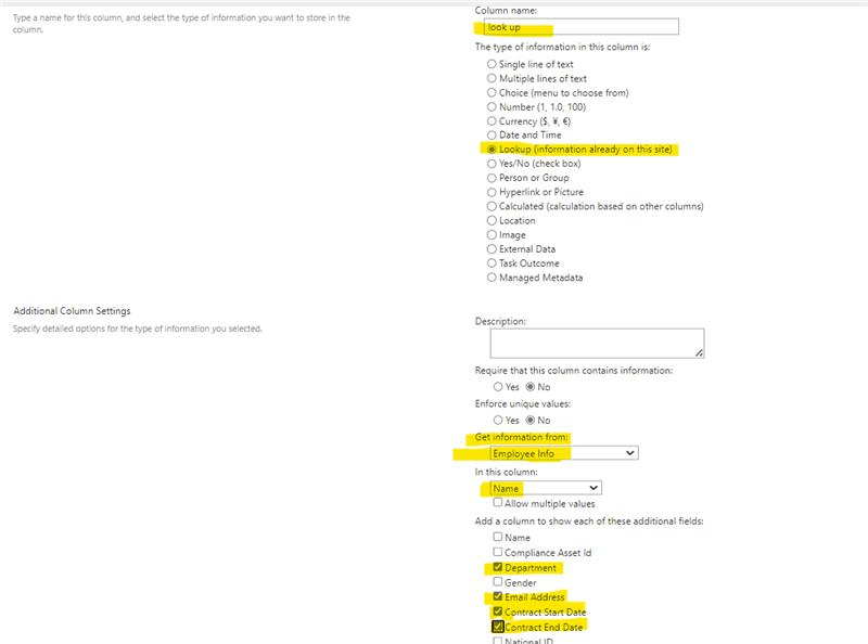 SharePoint list lookup column not displaying columns from SharePoint ...