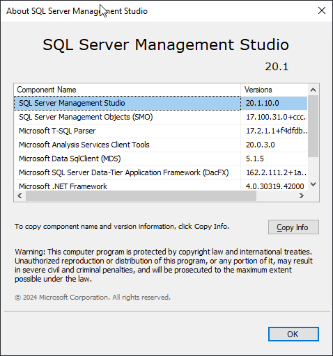 2024-05-13 12_07_25-About SQL Server Management Studio