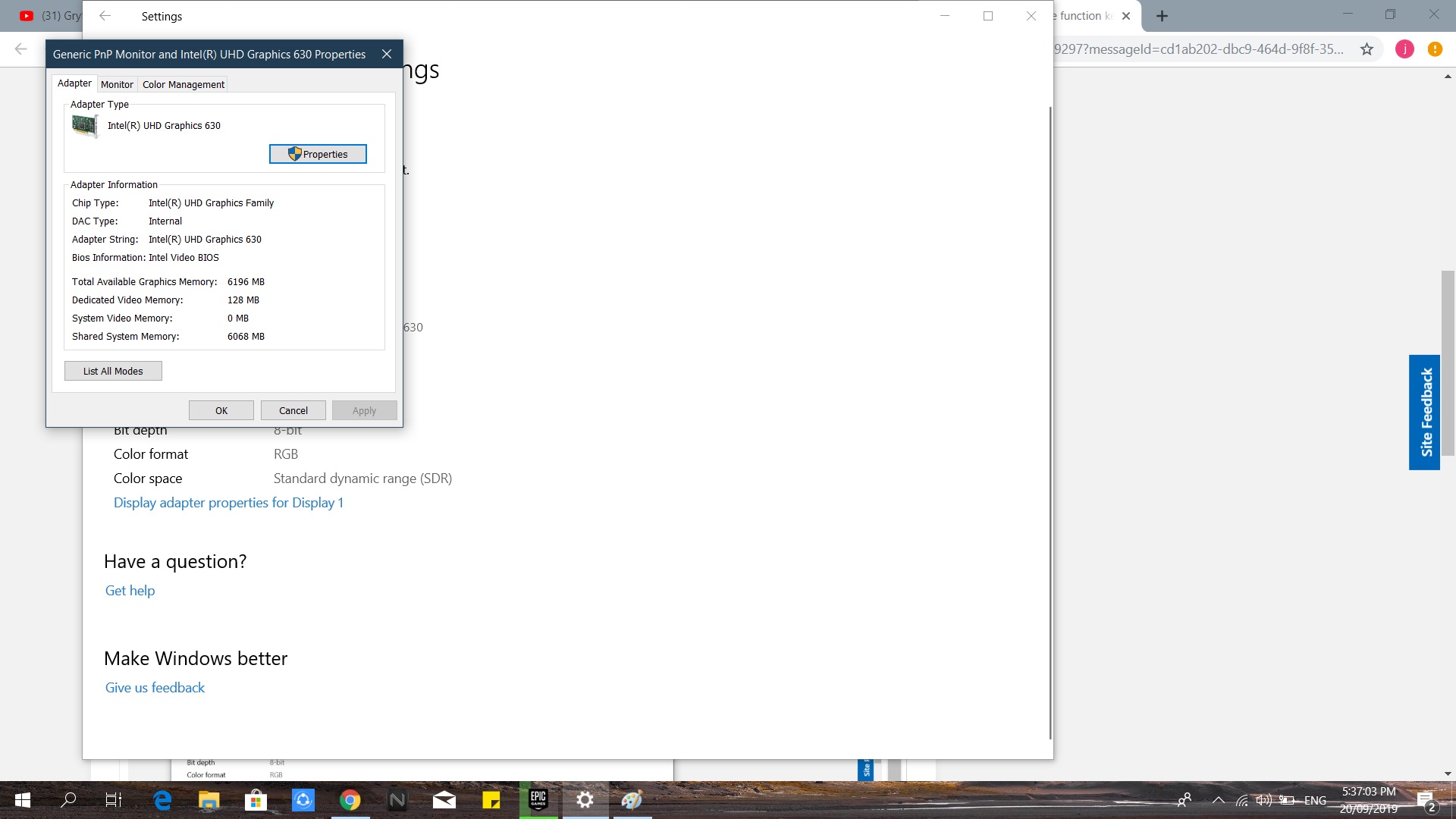 How can I turn on the function keys indicator on my screen on windows ...