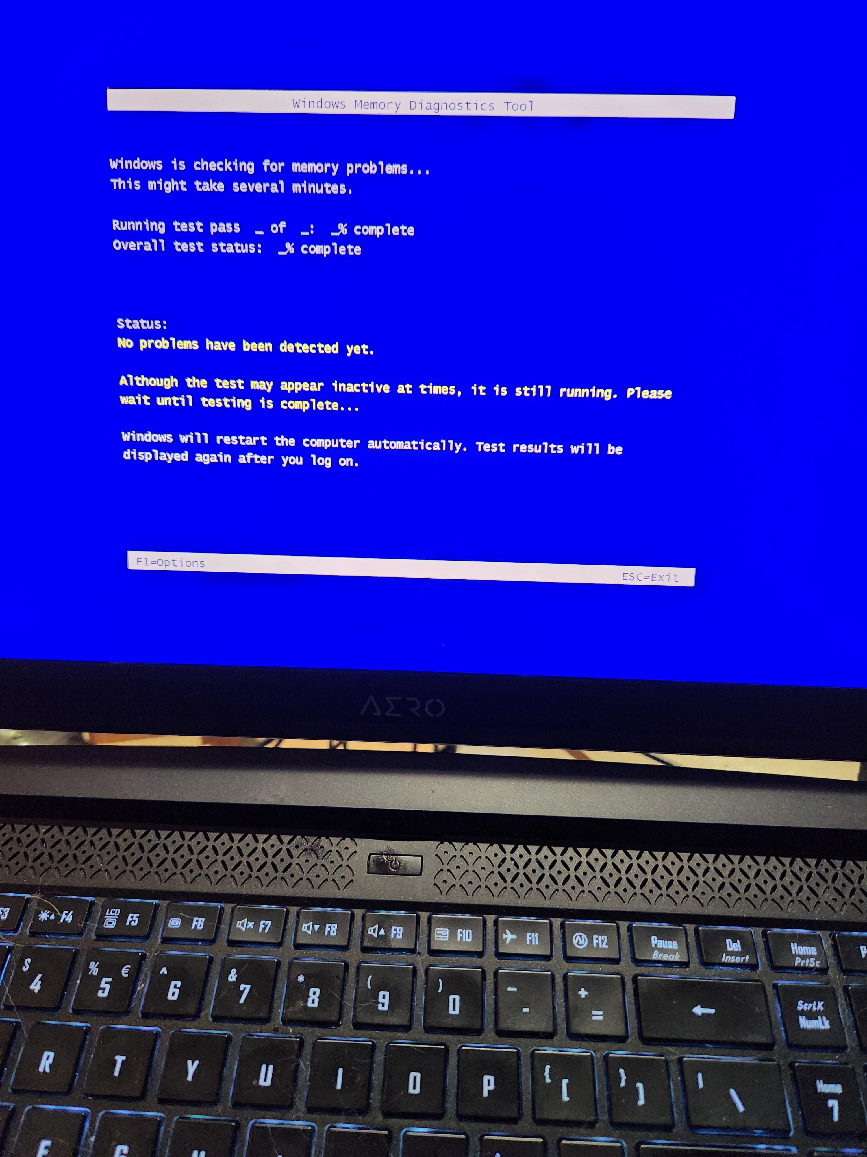 Windows Memory Diagnostics Tool won't run - Microsoft Q&A