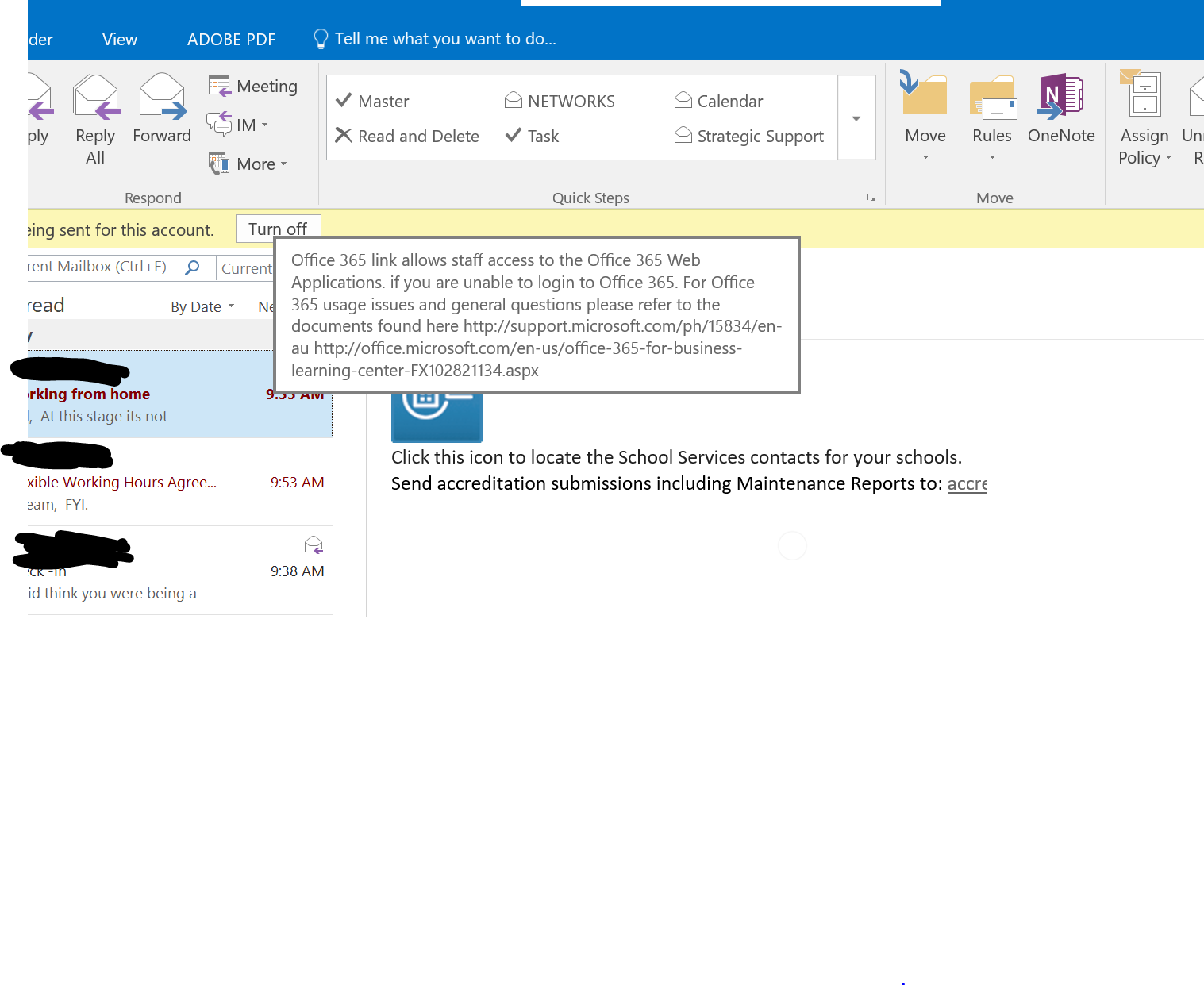 Office 365 pop ups wont go away - Microsoft Q&A