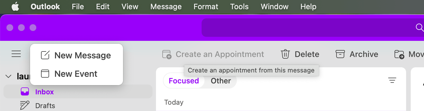 Creating an Appointment option is not available - Microsoft Q&A