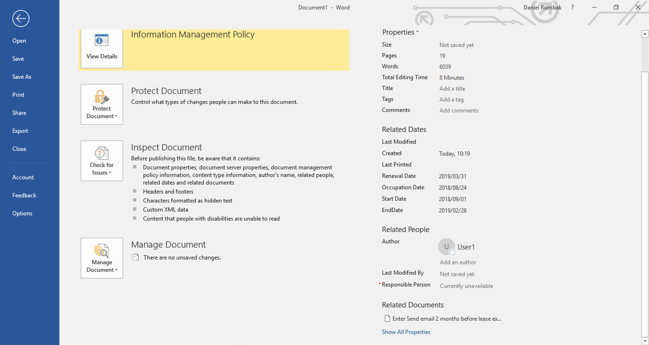 Unable to edit Mandatory metadata field in word document in client ...