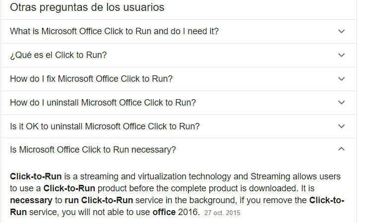 Microsoft Office Click to run usa mucho cpu - Microsoft Q&A