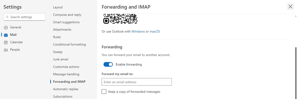 My auto forwarding wont work - Microsoft Q&A