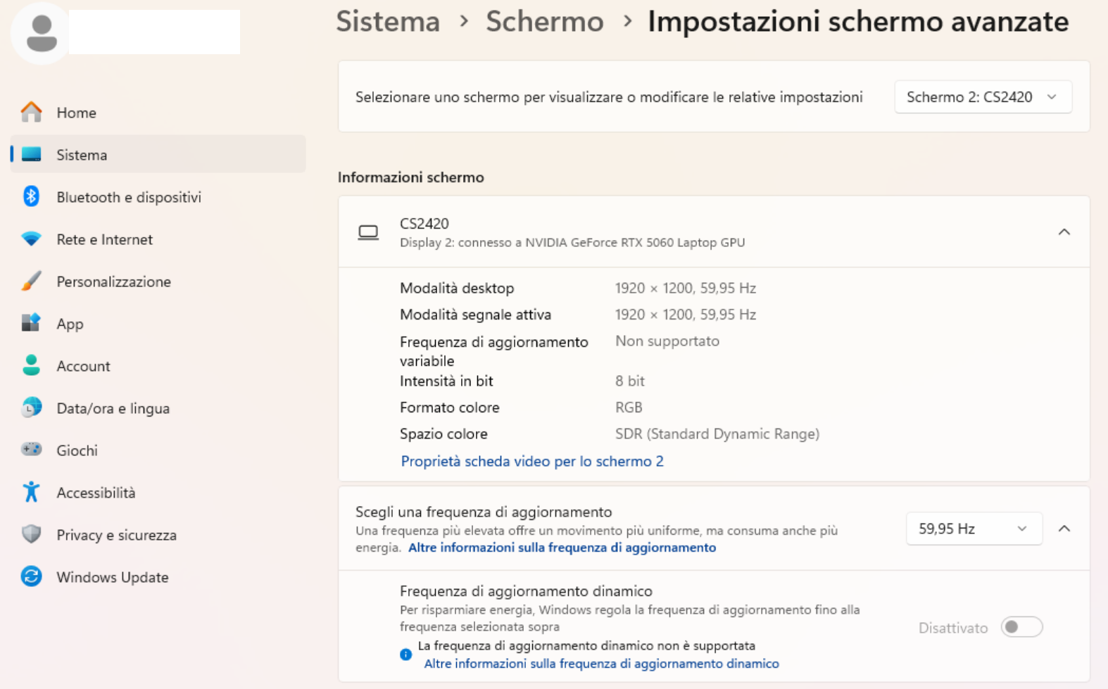 Immagine dell'utente