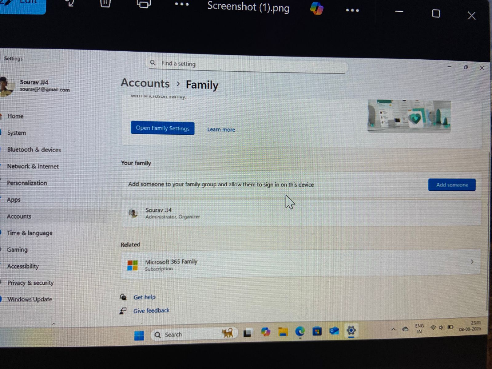 Family Group Remove - Microsoft Q&A