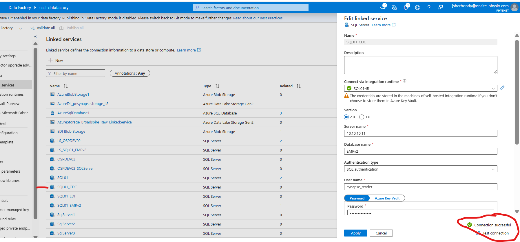 Connecting to On-Prem SQL Server through Change Data Capture (ADF ...