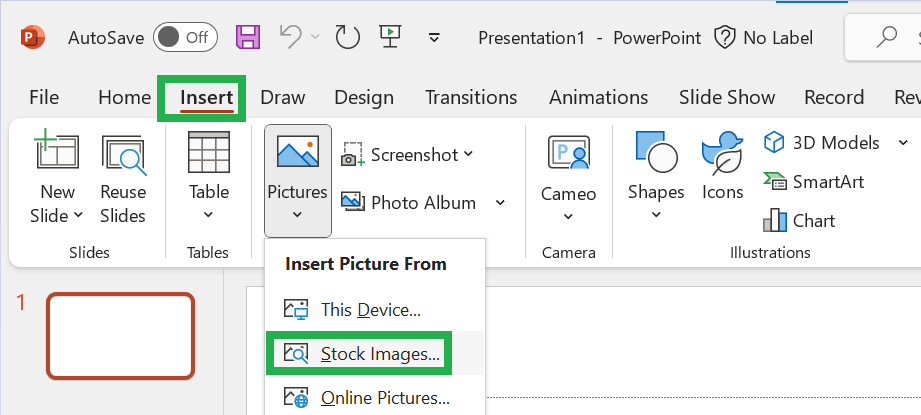 Icons tab is missing in power point and it's not even present in ...