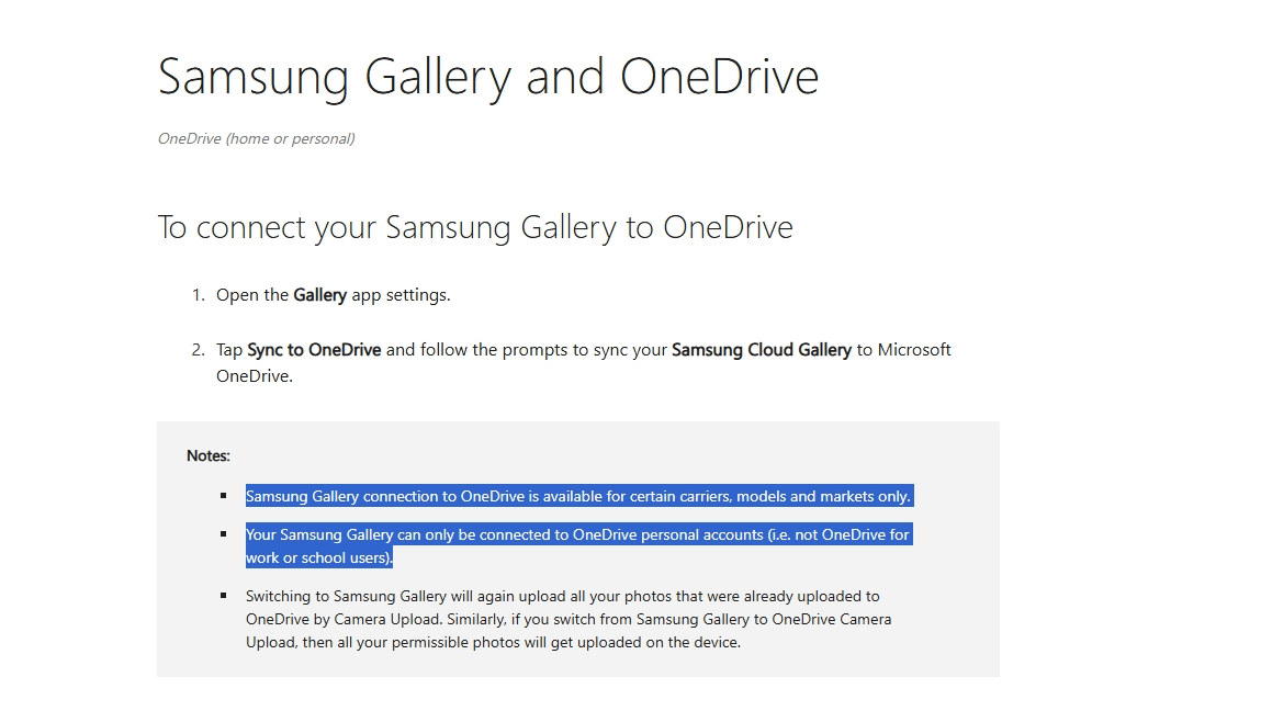OneDrive Photo Synch Location on Samsung Phone - Microsoft Q&A