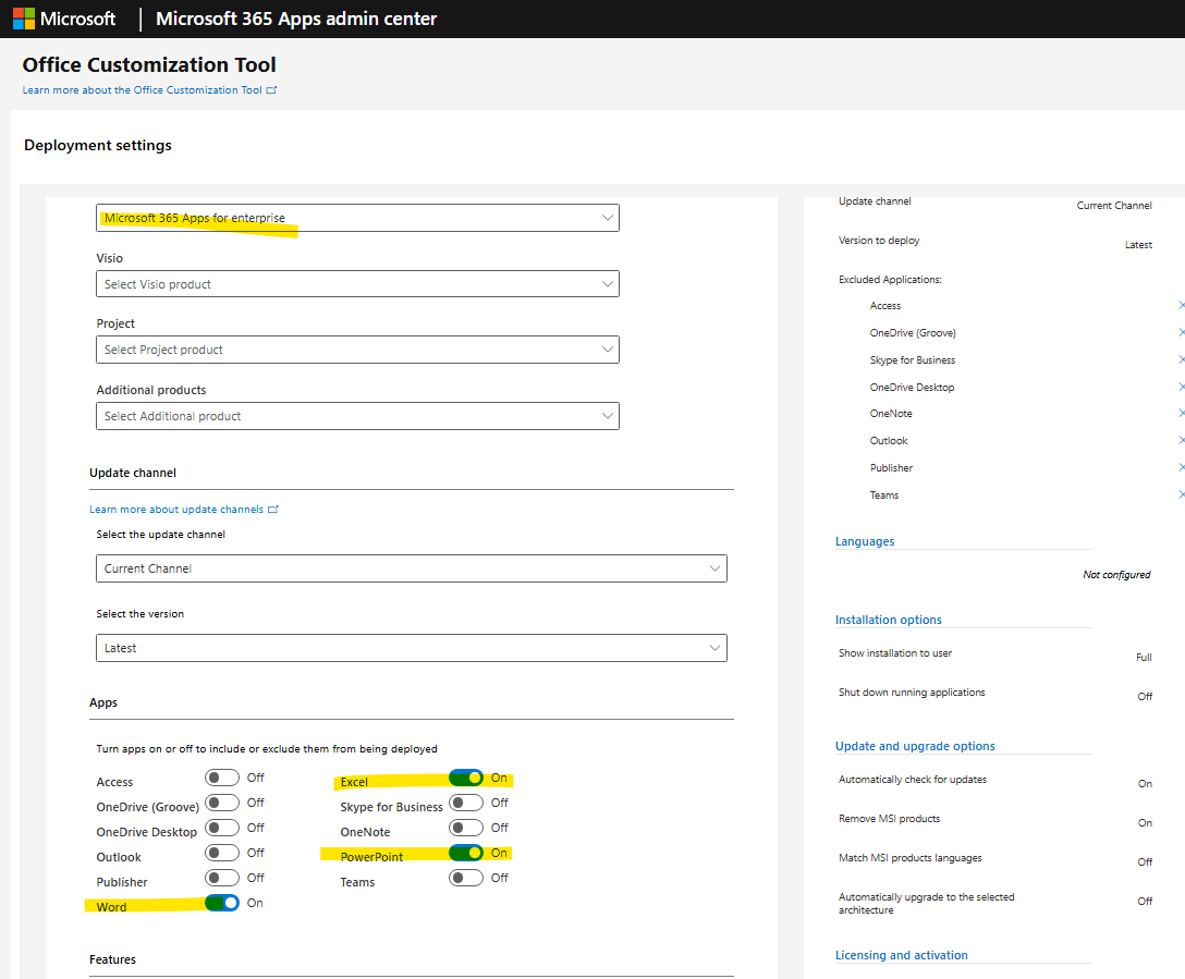 Installing Select Apps from Microsoft 365 - Microsoft Q&A