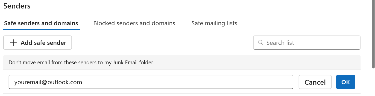 all outlook emails going to junk. Even those in my contacts - Microsoft Q&A