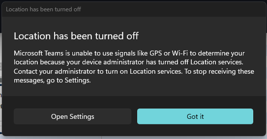 Disable Microsoft Teams 
