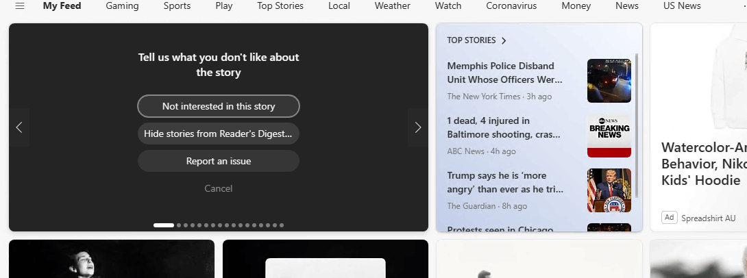Blocking newsfeed topics - Microsoft Q&A