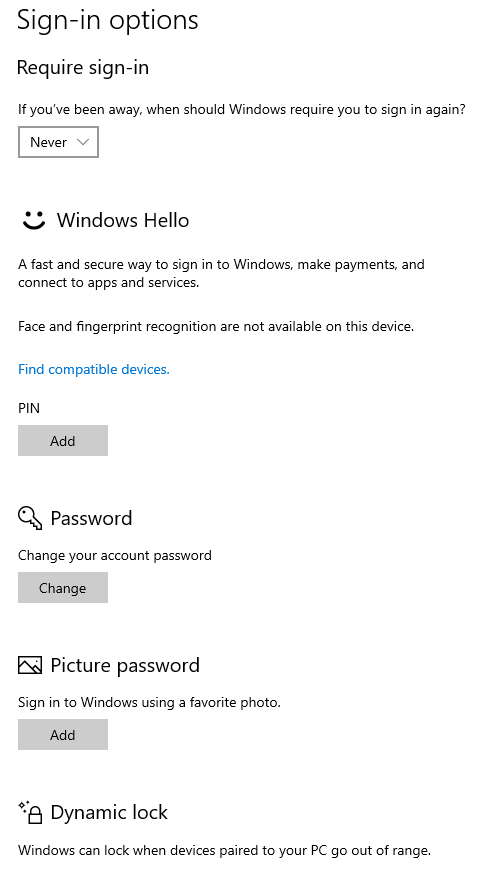 How to remove Windows Hello - Microsoft Q&A