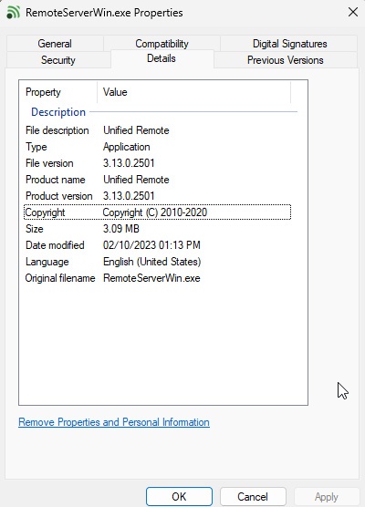 UnifiedRemoteServer, software icon in taskbar, what is this ...