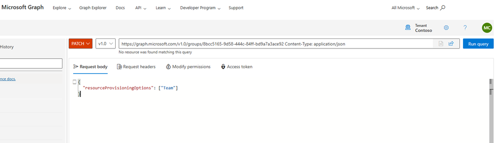 FixTeamShowingUpInAdminCenter