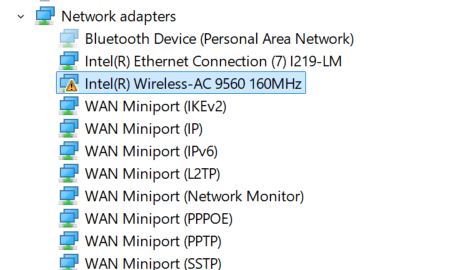 Windows is still setting up the class configuration for this device ...