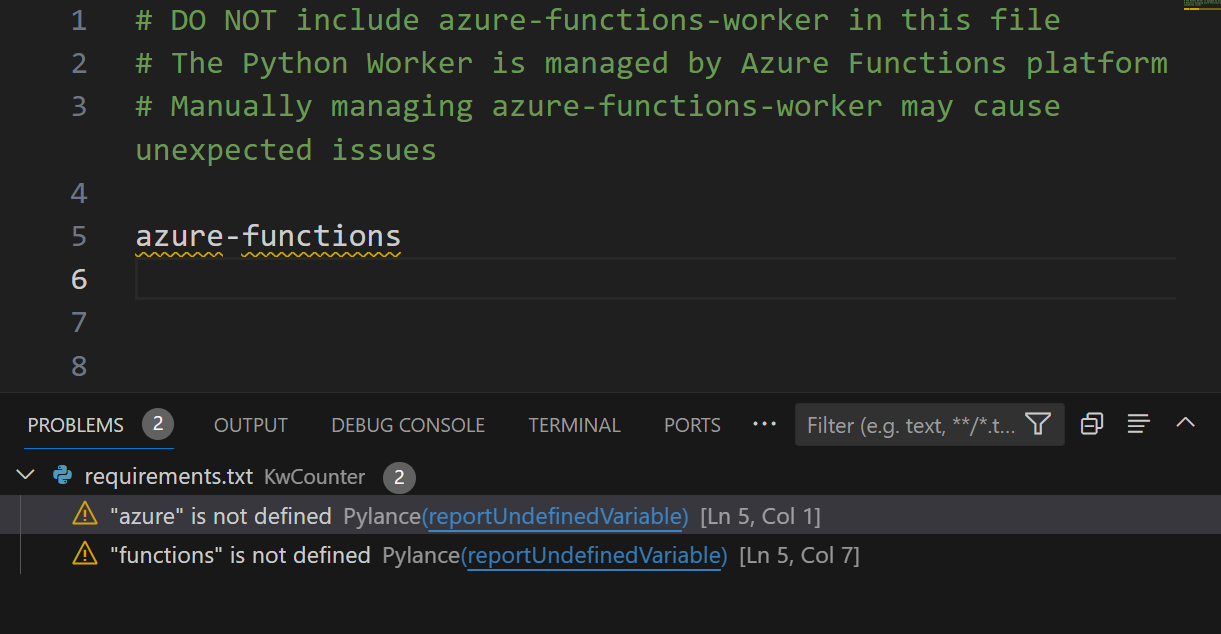 2023-10-06 09_26_52-requirements.txt - Untitled (Workspace) - Visual Studio Code