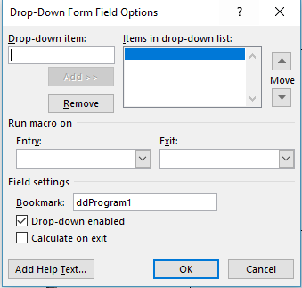 Creating duplicates of dependent drop down lists in MS Word using VBA ...