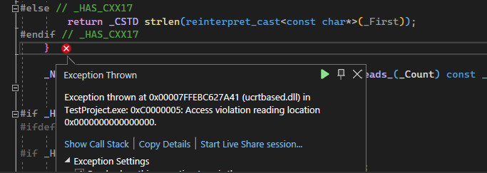 How can I get the error message that occurs in the Draw method ...