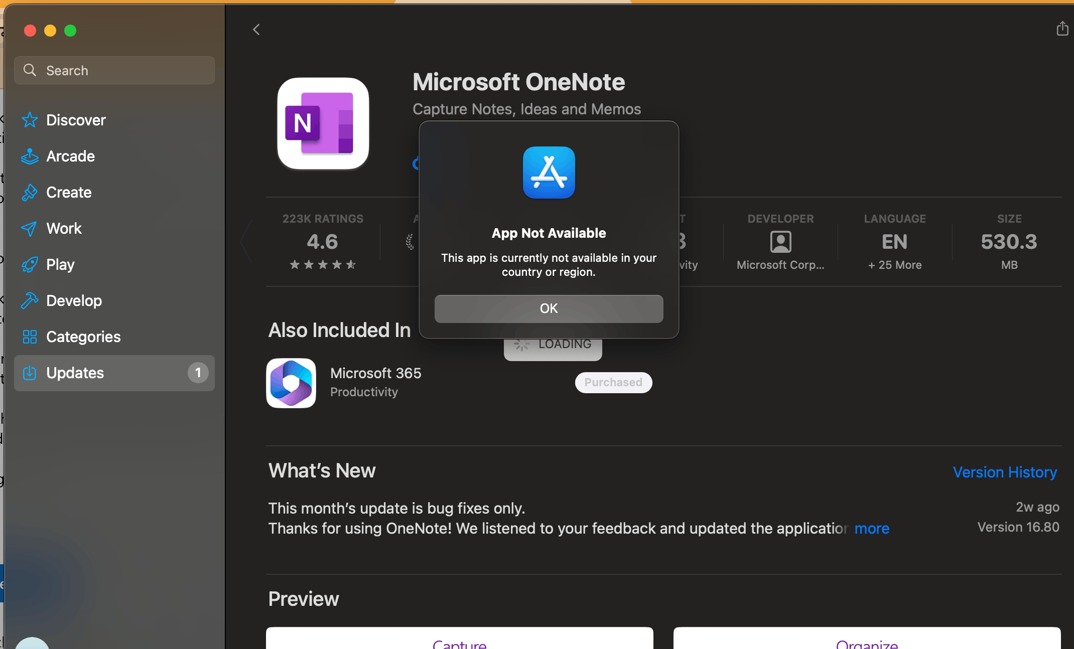 OneNote for Mac not available in US App Store ?????? - Microsoft Q&A