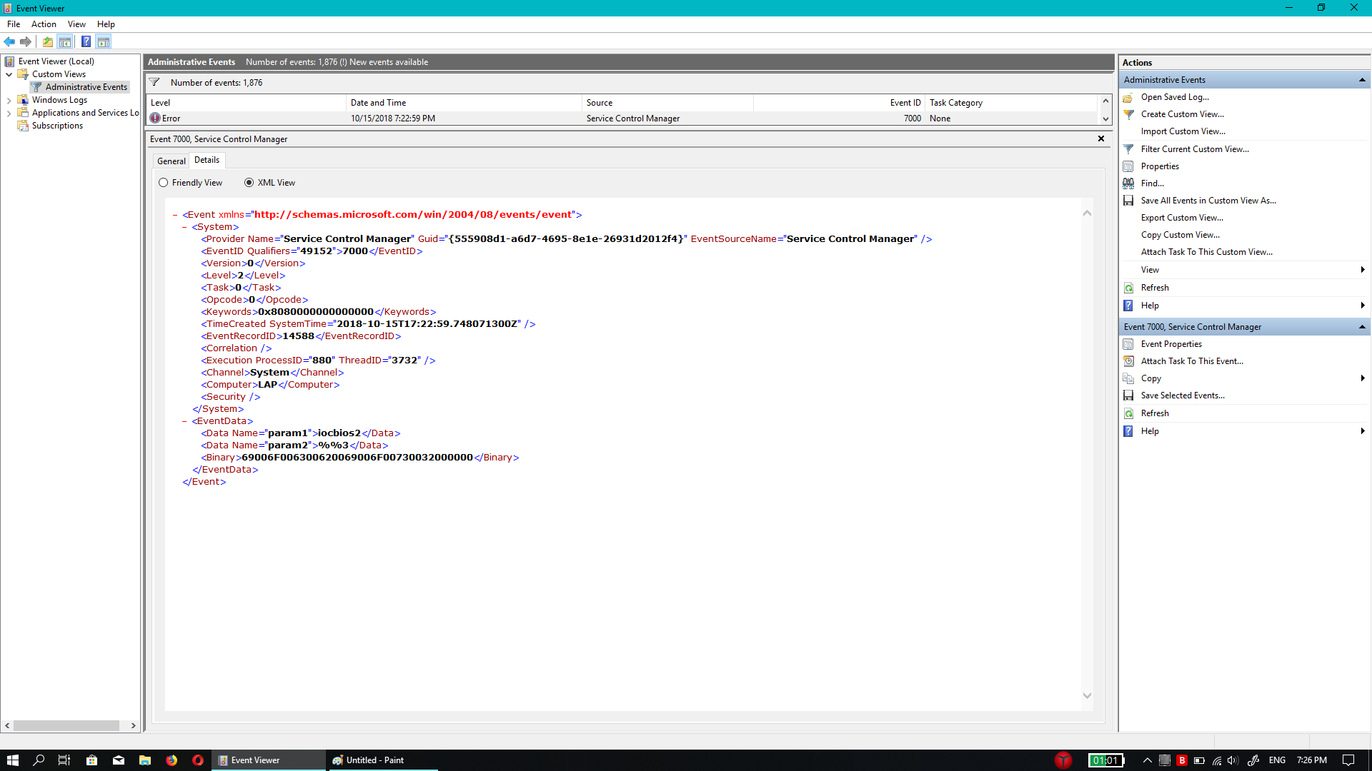 Service Control Manger Error ID 7000 & 7001 - Microsoft Q&A