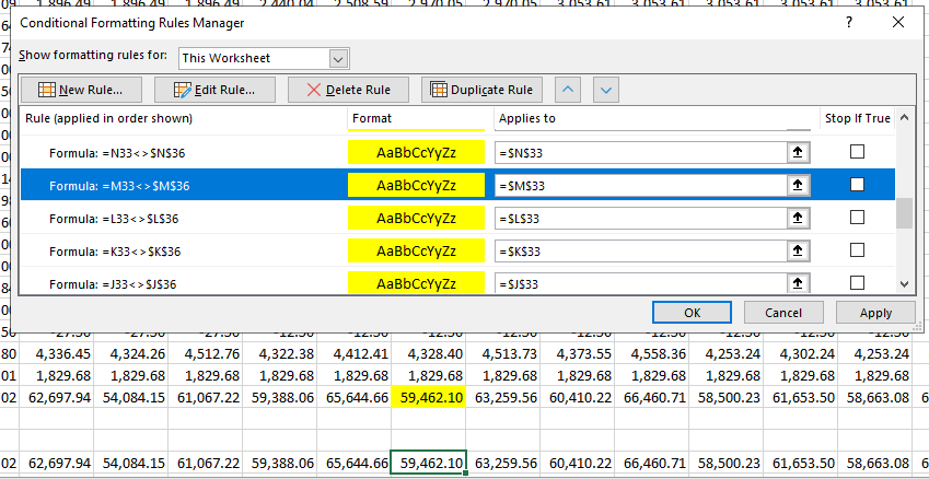 Conditional formatting not working for one column - Microsoft Q&A