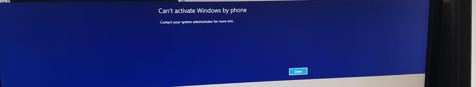 Can't Activate my Windows server 2012 R2 over the phone - Microsoft Q&A