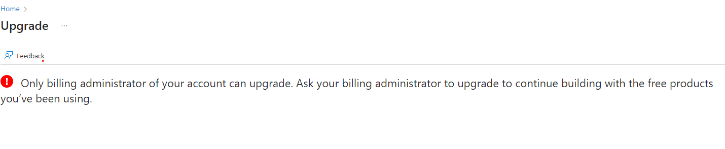 Please help me to upgrade to Pay as you go for Azure - Microsoft Q&A