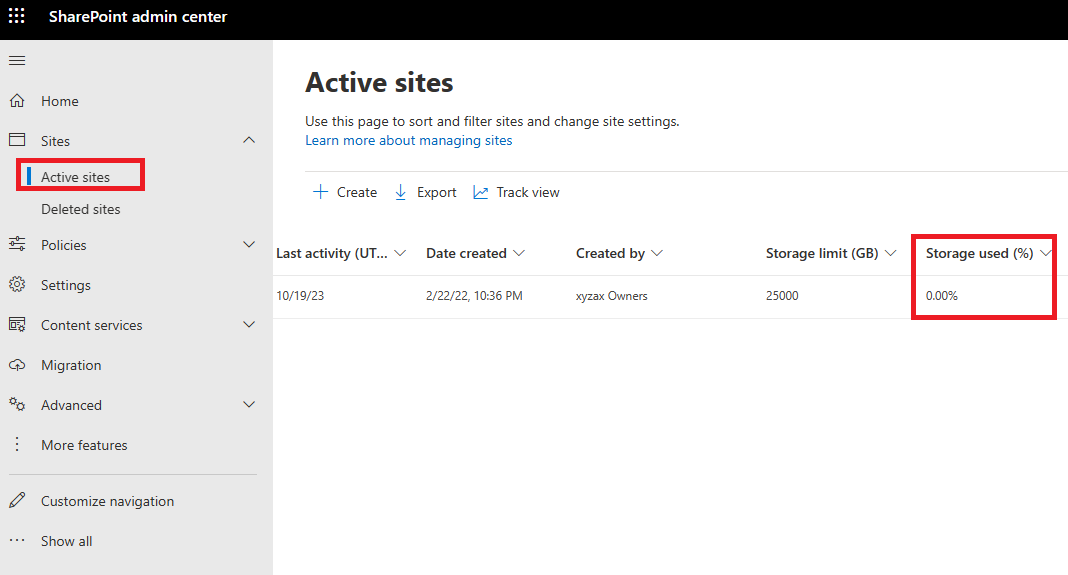 why the storage space used does not correspond to the storage space