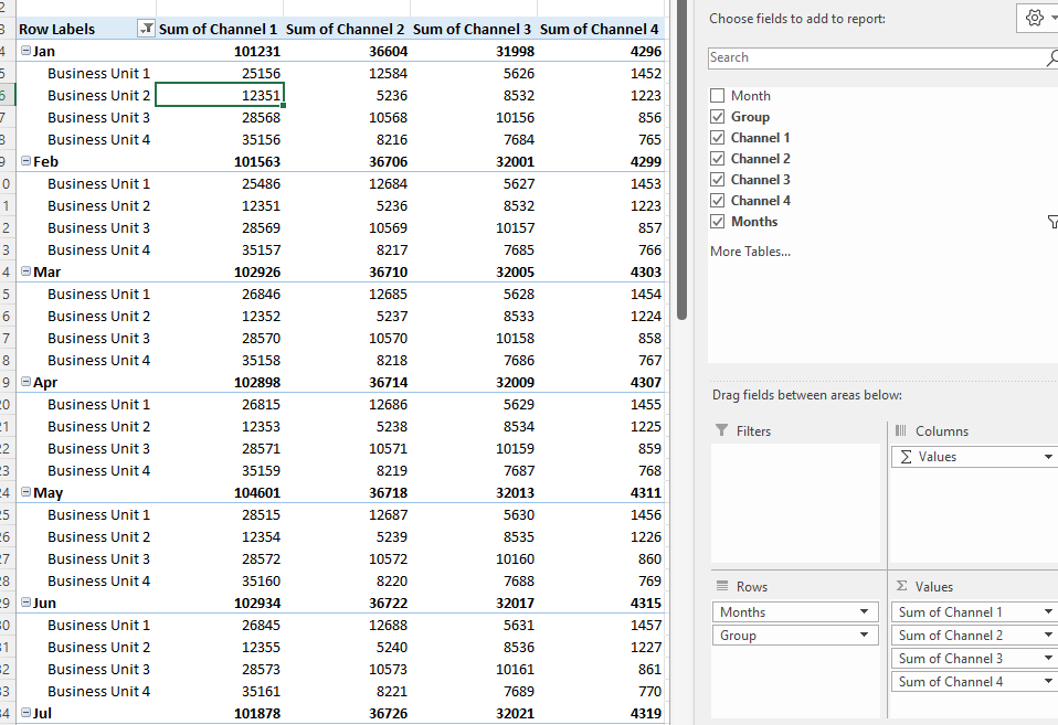 Making a Stacked and Clustered Bar Chart with Parent/Child Data ...