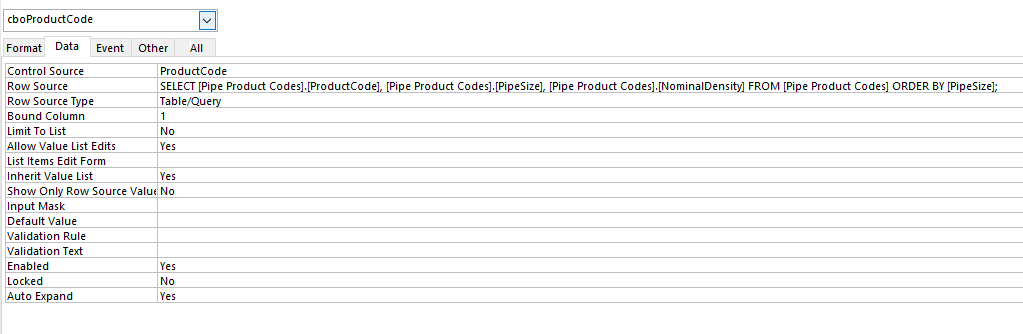 Combo Boxes in Access 2016 not allowing data entry - Microsoft Q&A
