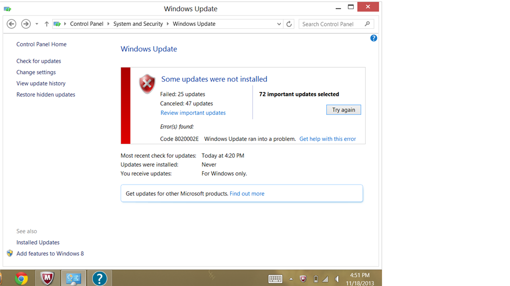 Windows 8.1 and Windows 8 unable to install apps and update windows ...