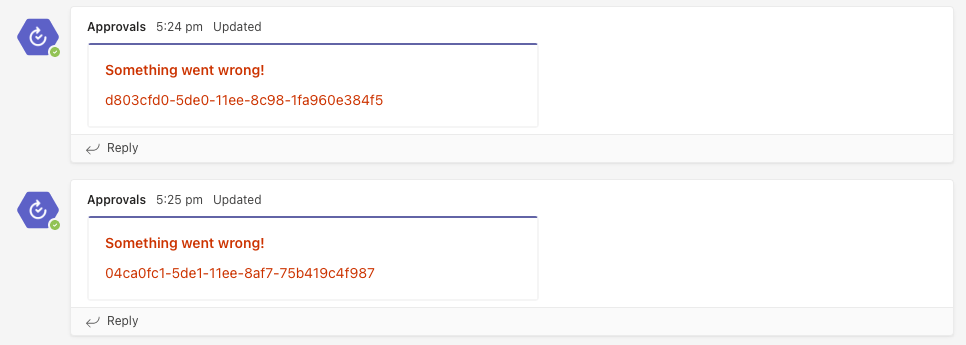 Approvals Error - Microsoft Q&A
