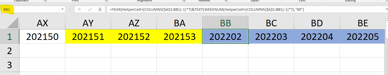WeekNum function in Excel - Microsoft Q&A