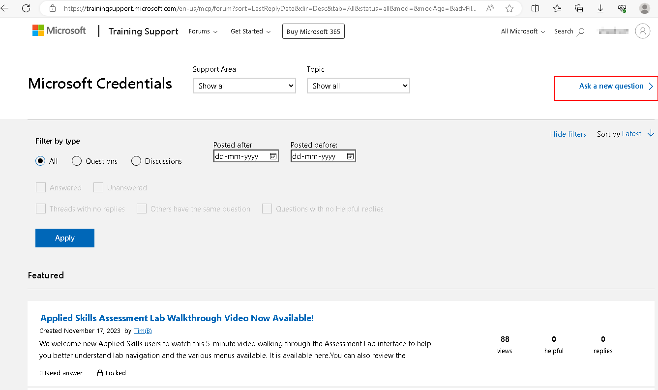 Microsoft Certificate not showing in credentials - Microsoft Q&A