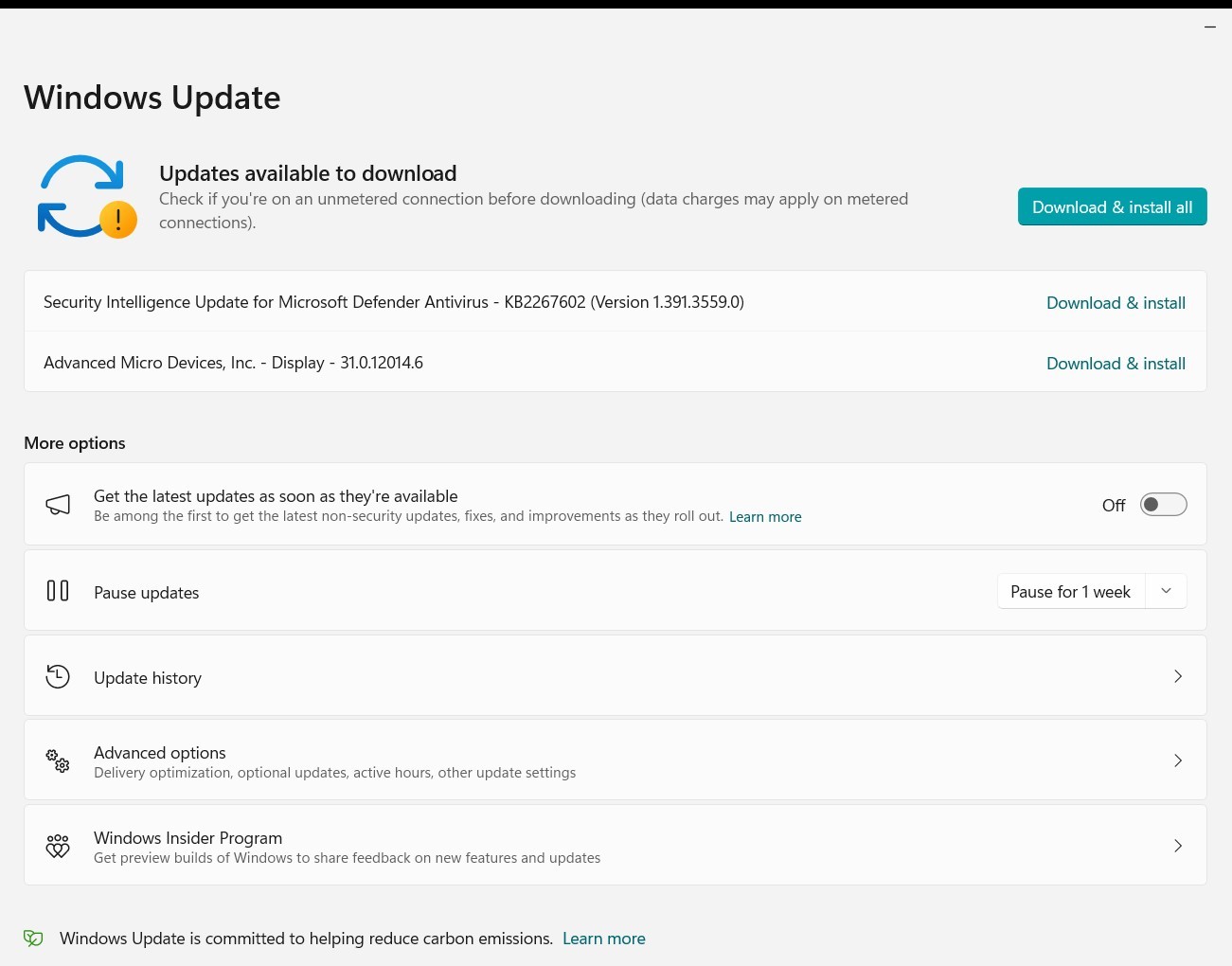 Windows Update asking old version of AMD Graphics Driver for update ...