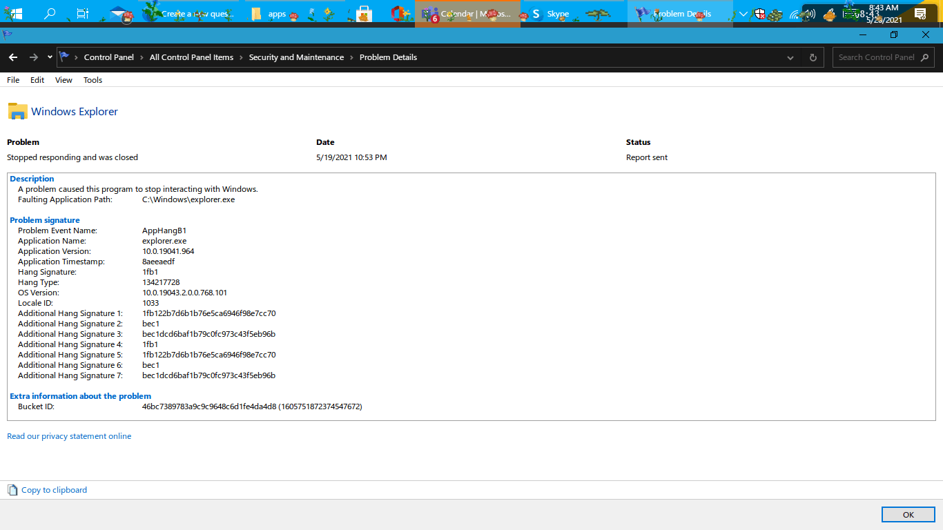 Explorer.exe and searchindexer.exe keeps crashing - Microsoft Q&A