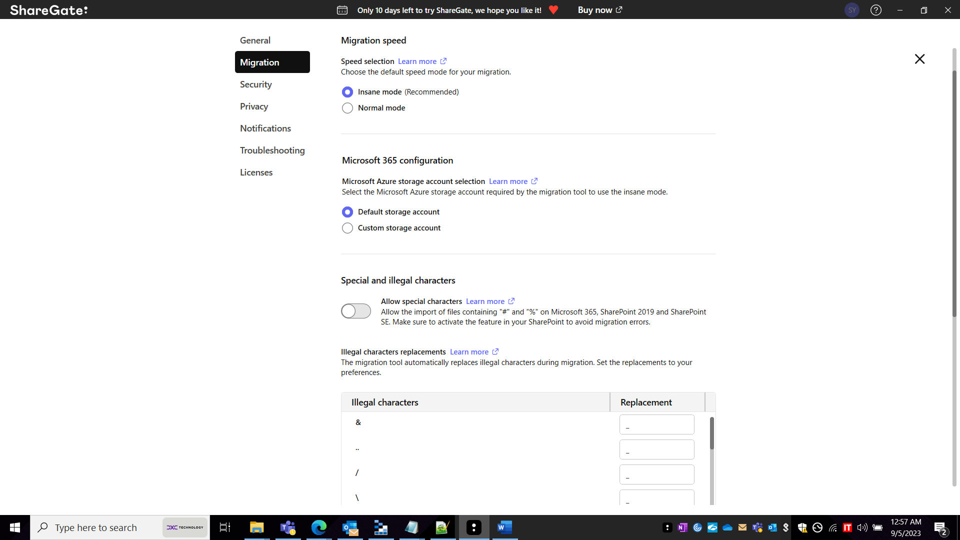 Where do i view the Azure Default storage account and logs - Microsoft Q&A