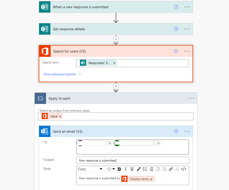 Notification of 'Forms' response - can it go to all Collaborators ...